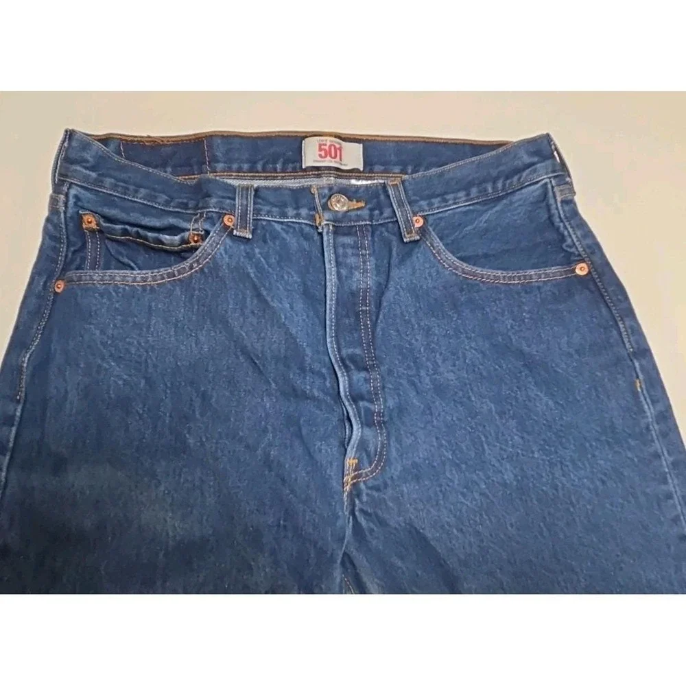 Levi's Jeans Men 34x30 Blue‎ Button-Fly 501 Original Good